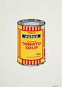 Banksy: Soup Can (banana, cherry and blue) - Signed Print