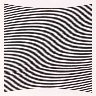 La Lune En Rodage - Signed Print by Bridget Riley 1965 - MyArtBroker
