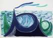 The Wave, A Lithograph - Signed Print