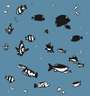 Julian Opie: We Swam Amongst The Fishes 3 - Signed Print
