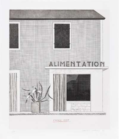 French Shop - Signed Print by David Hockney 1971 - MyArtBroker