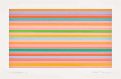 Rose Horizontal - Signed Print by Bridget Riley 2018 - MyArtBroker