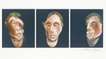 Three Studies For Self Portrait - Signed Print