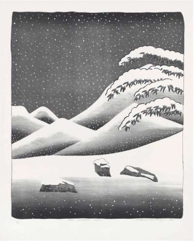 Snow Without Colour - Signed Print by David Hockney 1973 - MyArtBroker
