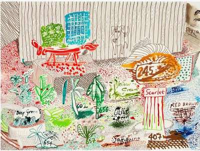 Ink Test - Signed Print by David Hockney 2019 - MyArtBroker