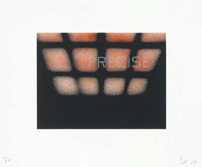 Precise - Signed Print by Ed Ruscha 1989 - MyArtBroker