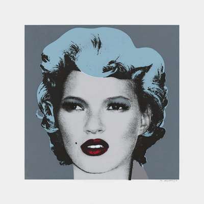 Kate Moss (blue and grey) - Signed Print by Banksy 2005 - MyArtBroker