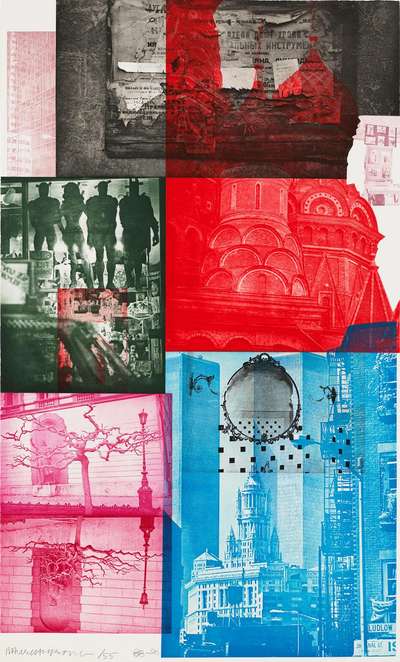 Soviet American Array V - Signed Print by Robert Rauschenberg 1988 - MyArtBroker