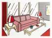 Red Lamps - Signed Print