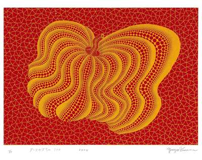 Dancing Pumpkin (YOR) , Kusama 321 - Signed Print by Yayoi Kusama 2004 - MyArtBroker