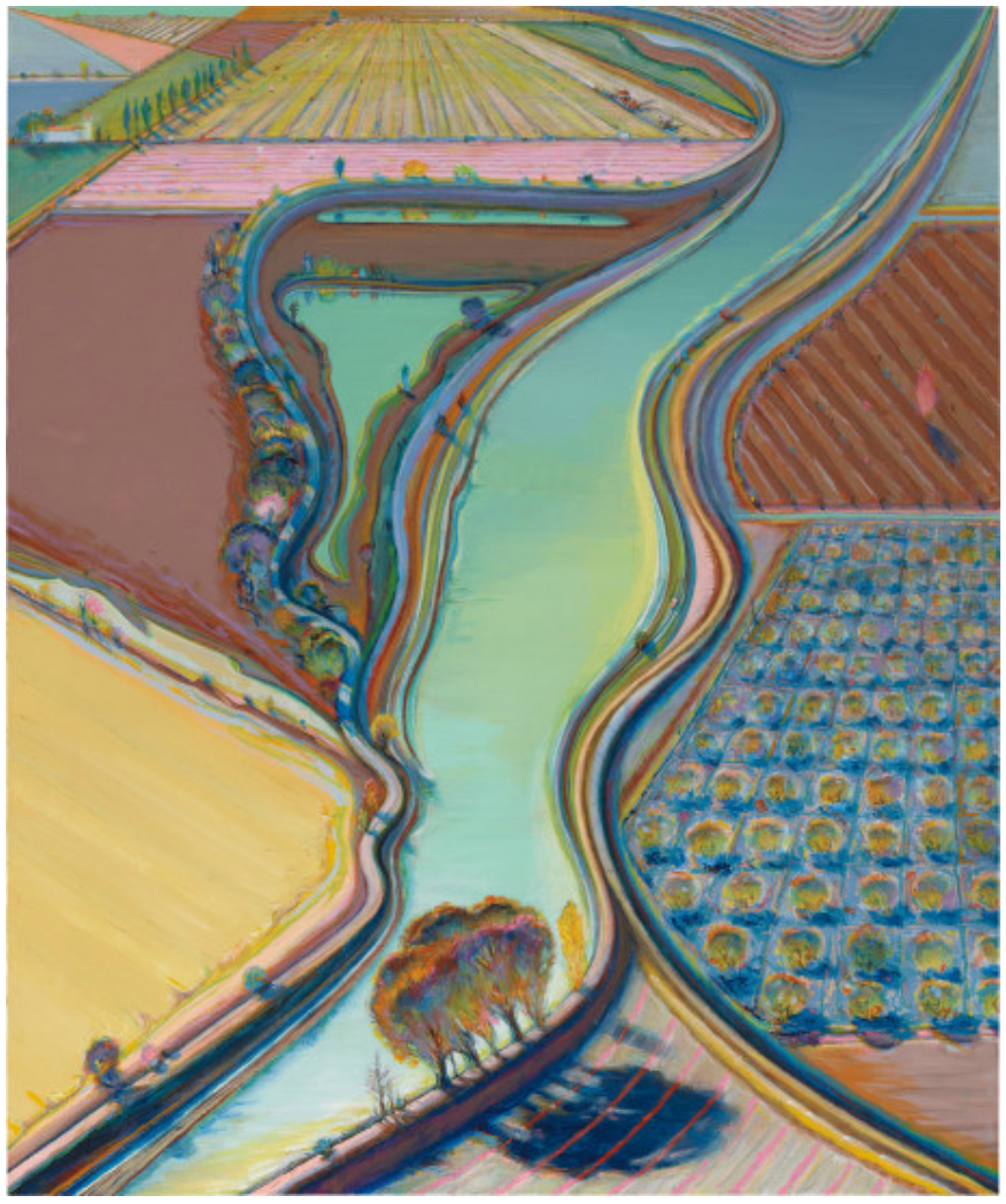 Winding River by Wayne Thiebaud - Phillips