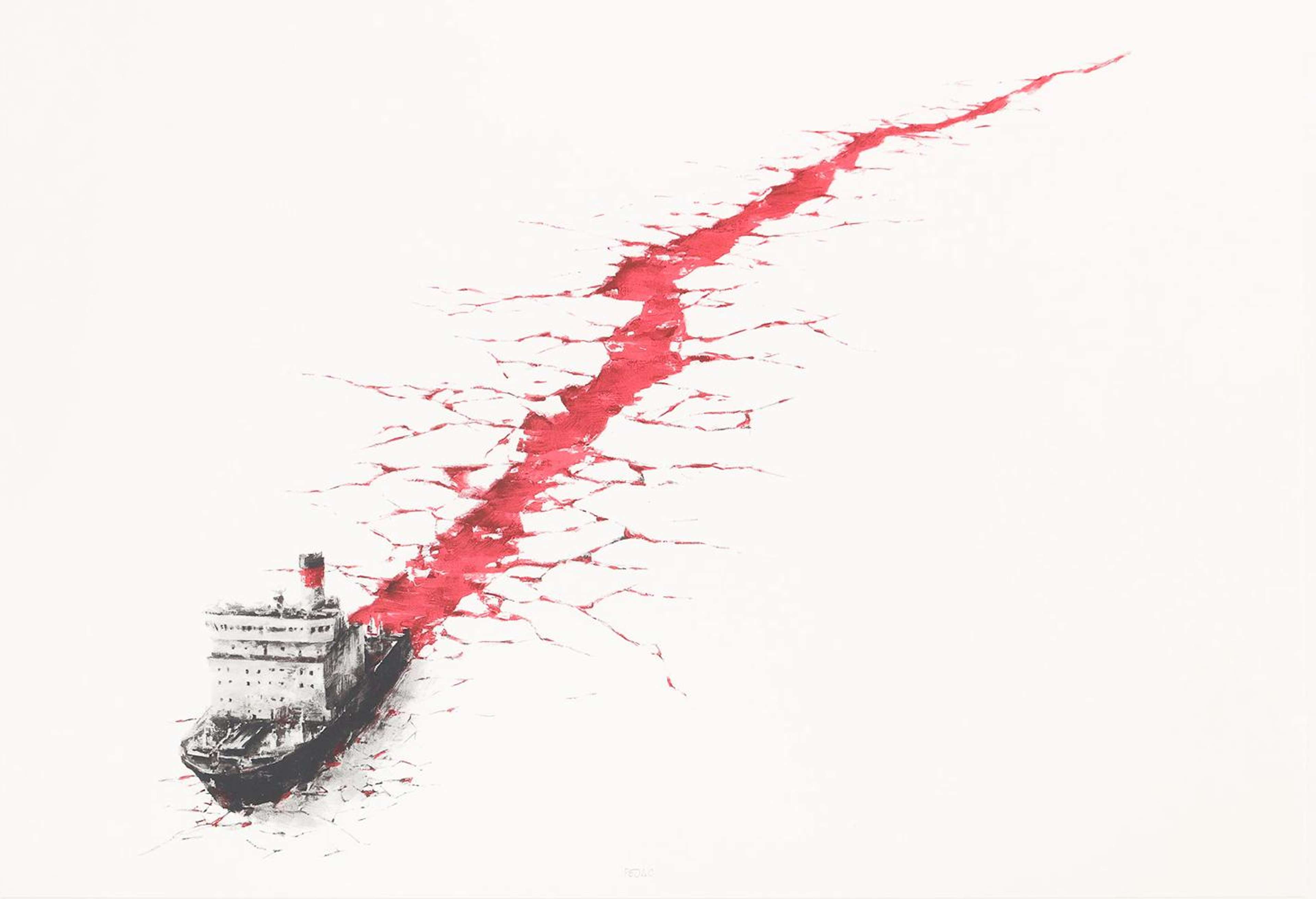Wound - Signed Print by Pejac 2016 - MyArtBroker