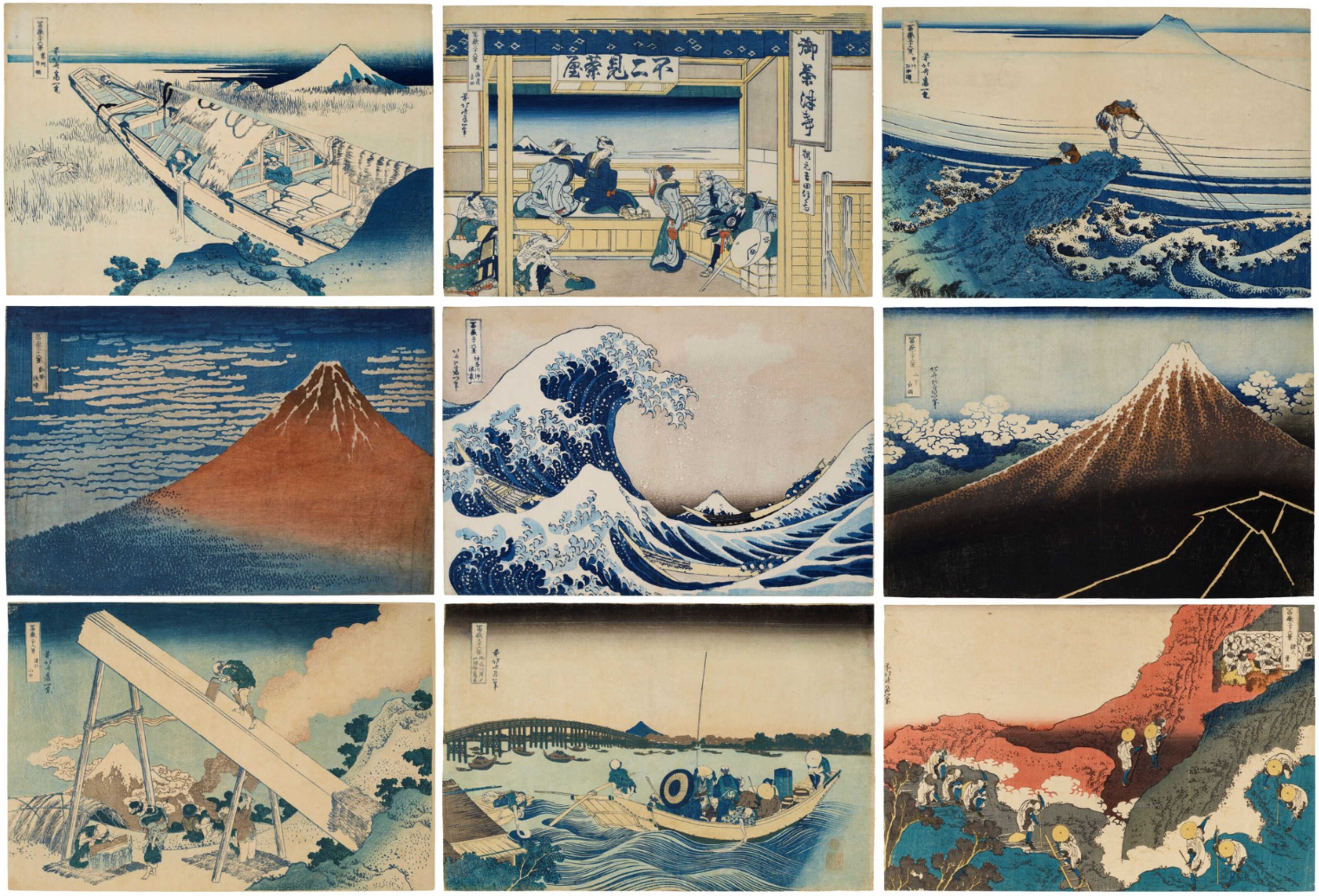 Fugaku sanjurokkei (Trente-six vues du mont Fuji) par Hokusai - Christie's