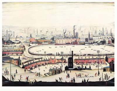 The Pond - Signed Print by L S Lowry 1974 - MyArtBroker