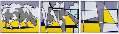 Cow Going Abstract - Signed Print by Roy Lichtenstein 1974 - MyArtBroker