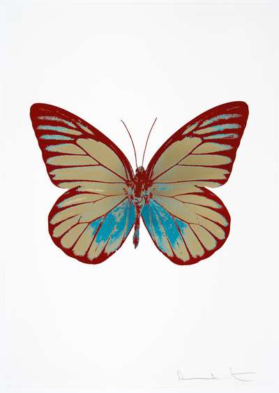 The Souls I (grafix gold, topaz, chilli red) - Signed Print by Damien Hirst 2010 - MyArtBroker