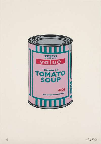 Soup Can (pink, emerald and raspberry) - Signed Print by Banksy 2005 - MyArtBroker