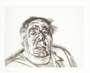 Lucian Freud: Lord Goodman In His Yellow Pyjamas - Signed Print