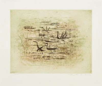 La Mare Aux Canards - Signed Print by Zao Wou-Ki 1989 - MyArtBroker