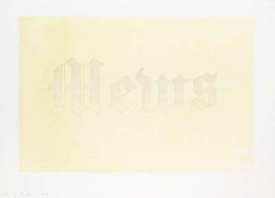 Mews - Signed Print by Ed Ruscha 1970 - MyArtBroker