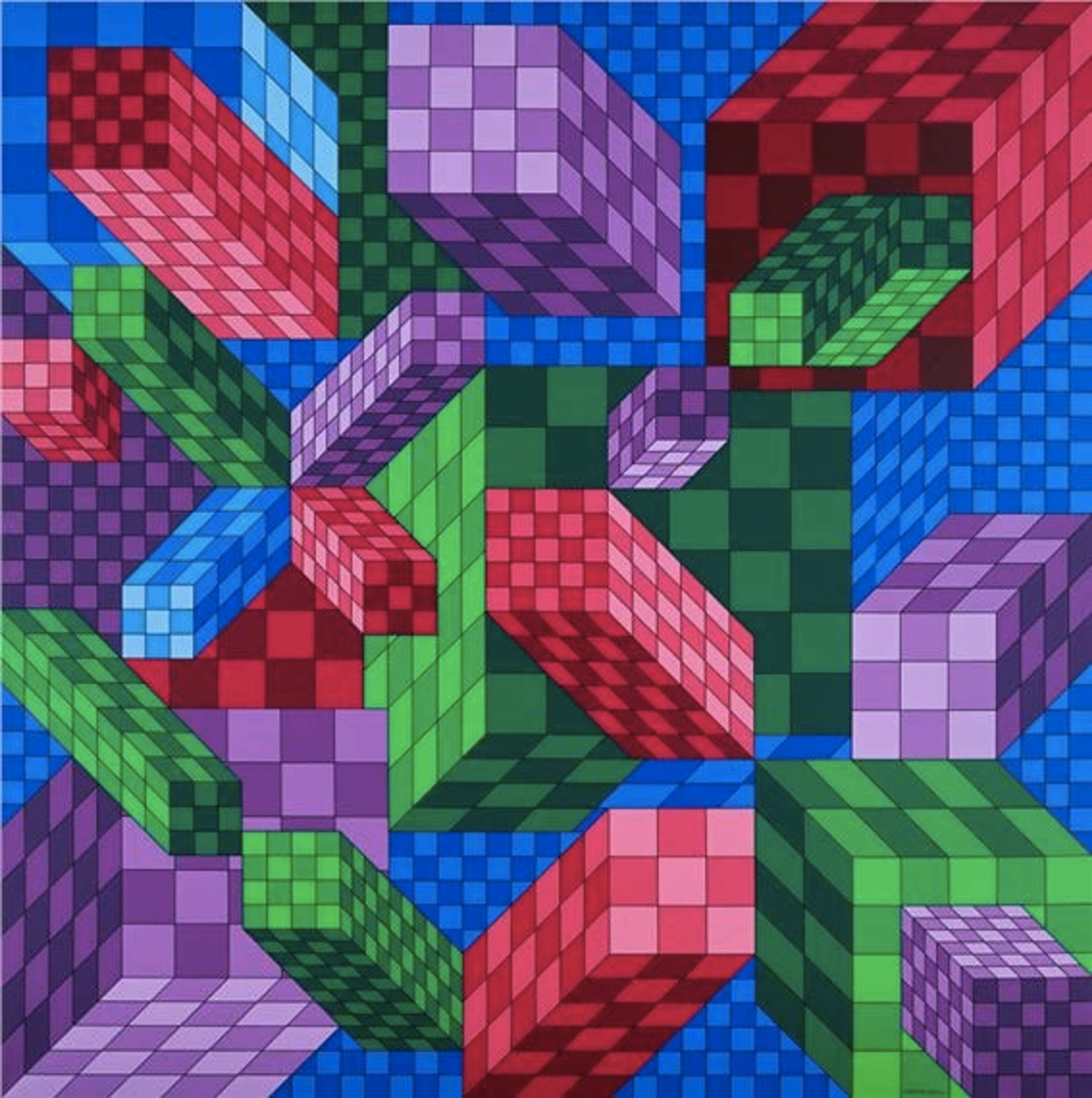 Image © Uppsala Auktionskammare / Citineu-II © Victor Vasarely 