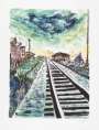 Bob Dylan: Train Tracks Green (2020) - Signed Print