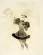 Henri De Toulouse Lautrec: Lender Et Lavallière, Dans ‘Le Fils De L’Arétin' - Signed Print