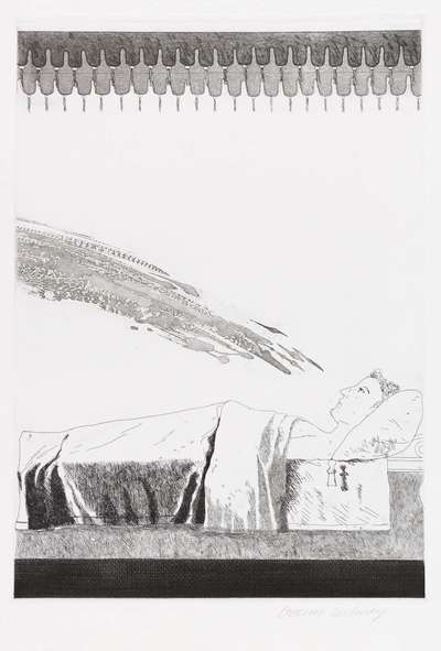Cold Water About To Hit The Prince - Signed Print by David Hockney 1969 - MyArtBroker