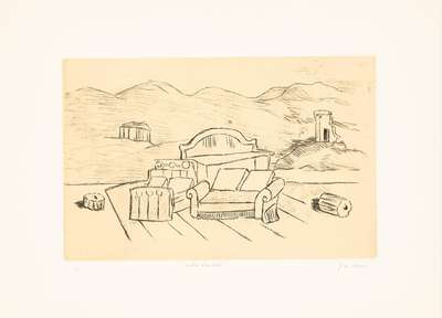 Mobili Nella Valle - Signed Print by Giorgio De Chirico 1971 - MyArtBroker