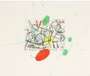 Joan Miro: Plate III (Préparatifs D'Oiseaux) - Signed Print