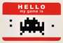 Invader: Hello My Game Is (red) - Signed Print