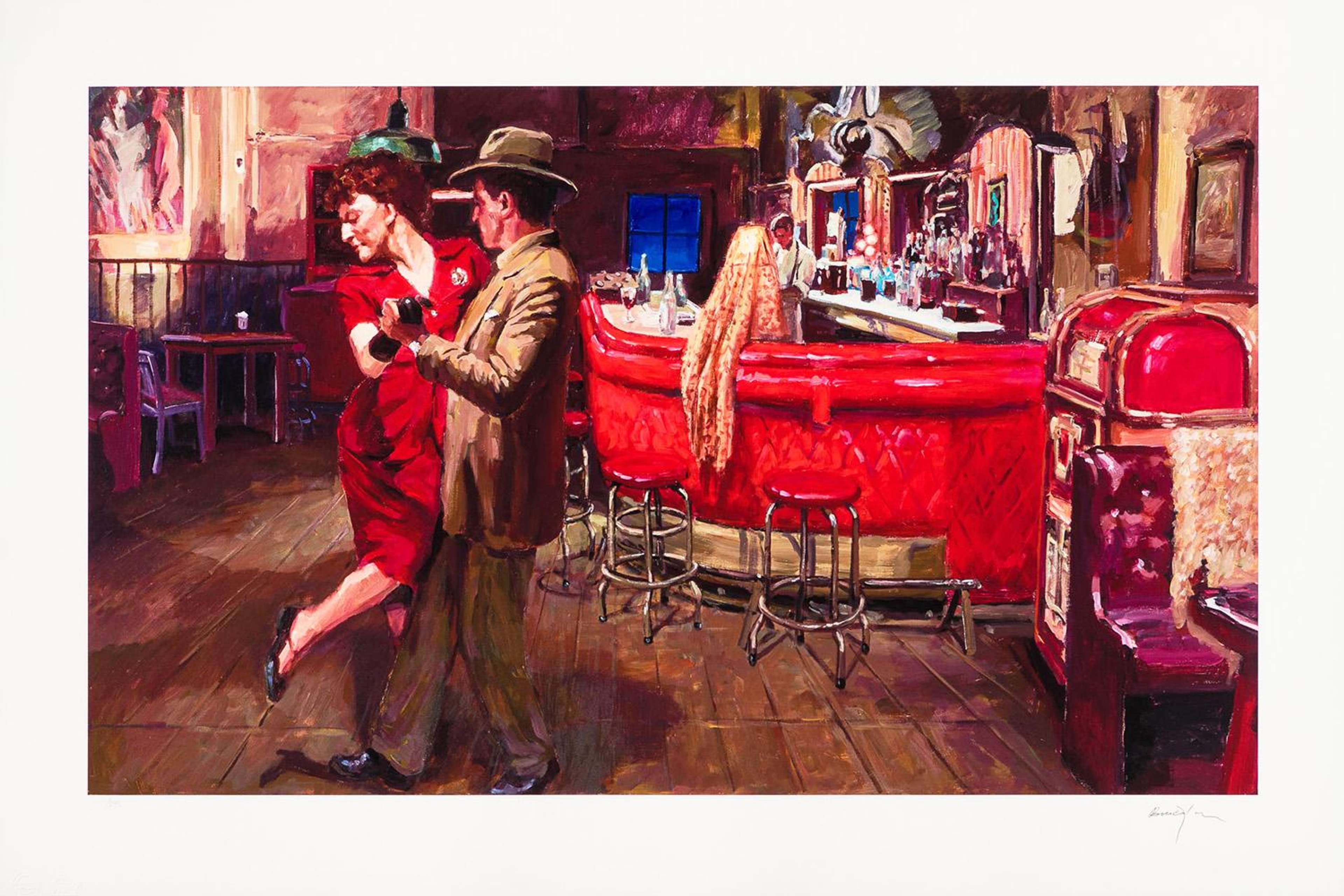 Tango Dancers - Signed Print by Bob Dylan 2023 - MyArtBroker