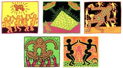 Fertility Suite (complete set) - Signed Print by Keith Haring 1983 - MyArtBroker