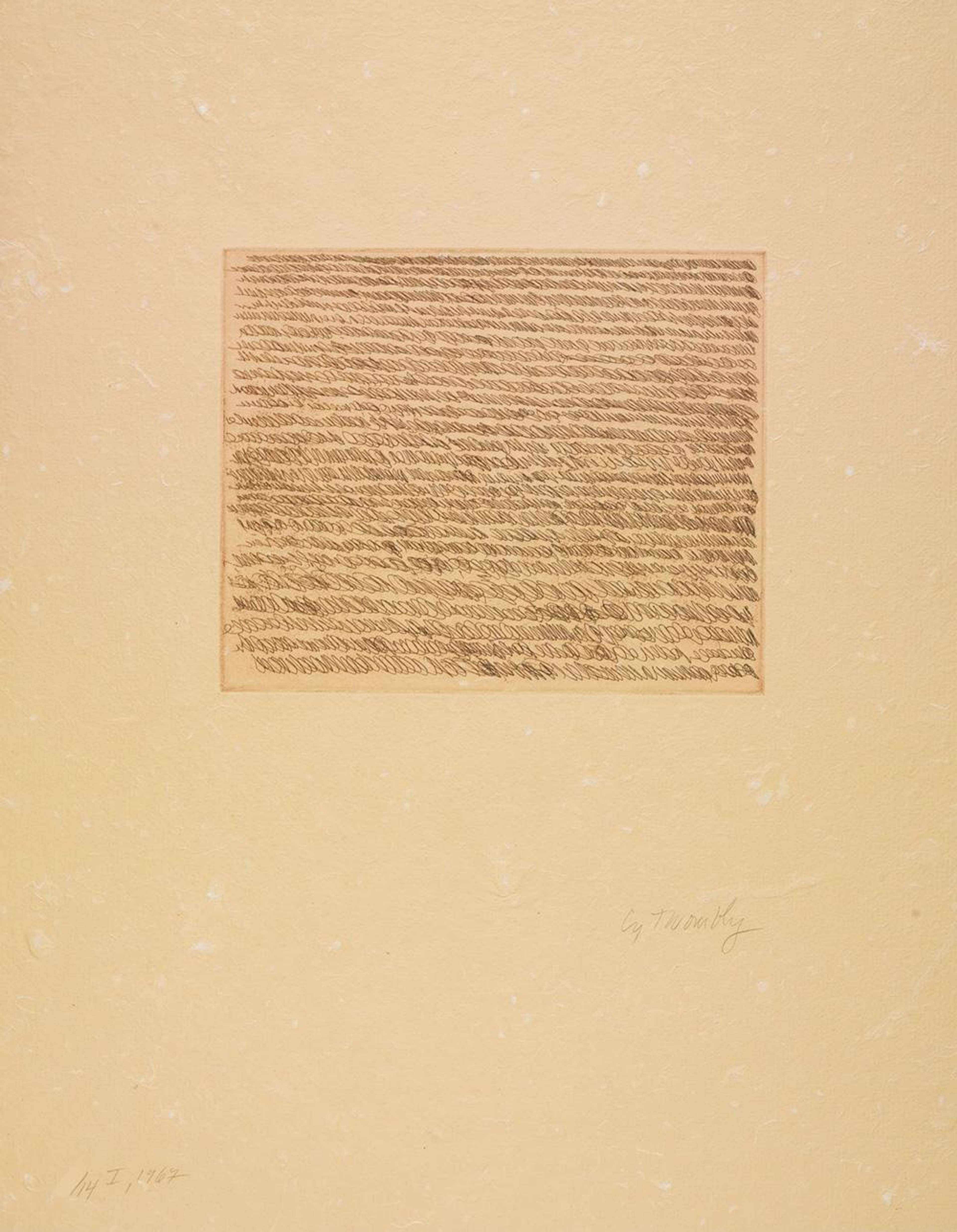 Note I - Signed Print by Cy Twombly 1967 - MyArtBroker
