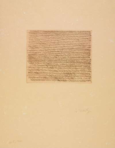 Note I - Signed Print by Cy Twombly 1967 - MyArtBroker