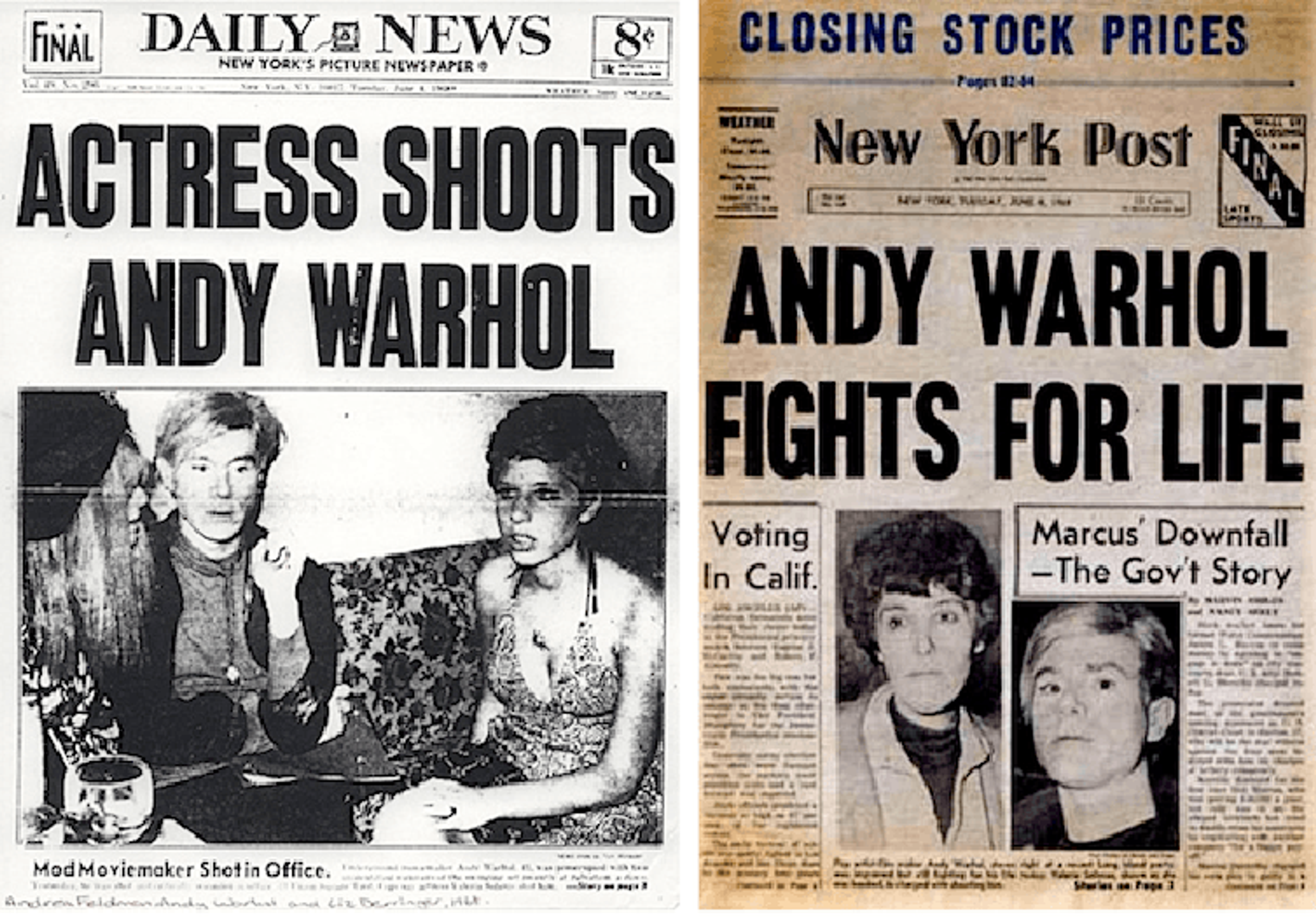 Daily News et New York Post, 4 juin 1968 - MyArtBroker