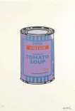 Soup Can (violet, blue and tan) - Signed Print