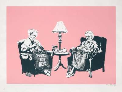 Grannies - Signed Print by Banksy 2006 - MyArtBroker