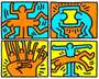 Keith Haring: Pop Shop Quad VI - Unsigned Print