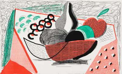 Apples, Pears, Grapes, May 1986 - Signed Print by David Hockney 1986 - MyArtBroker
