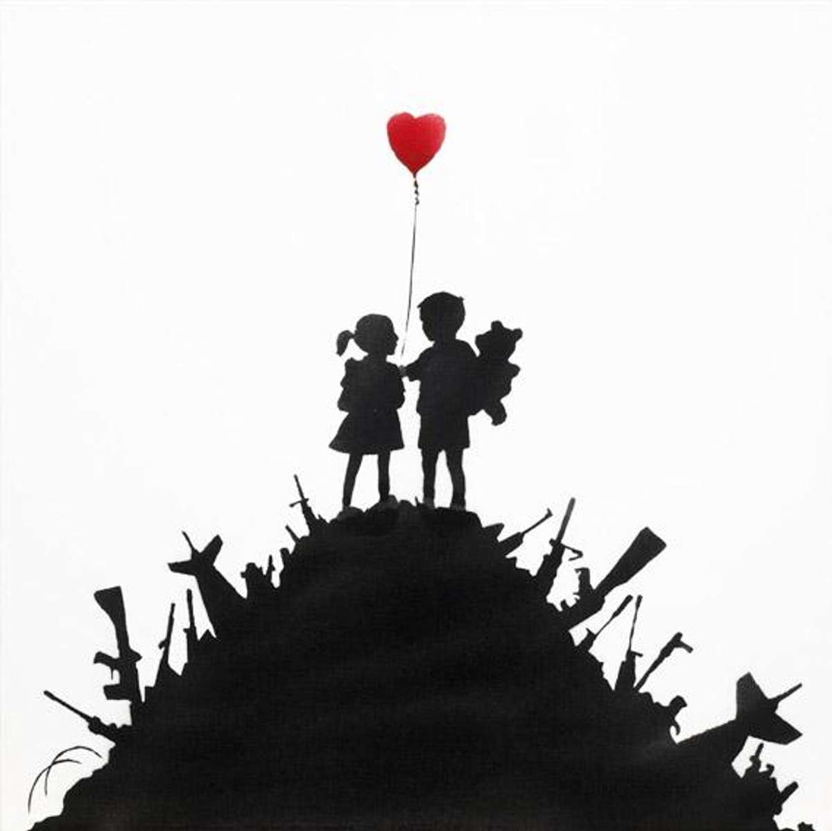 Jeunesse désillusionnée : le thème de l'enfance dans les estampes de Banksy