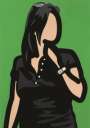 Julian Opie: Tourist With Watch - Signed Print