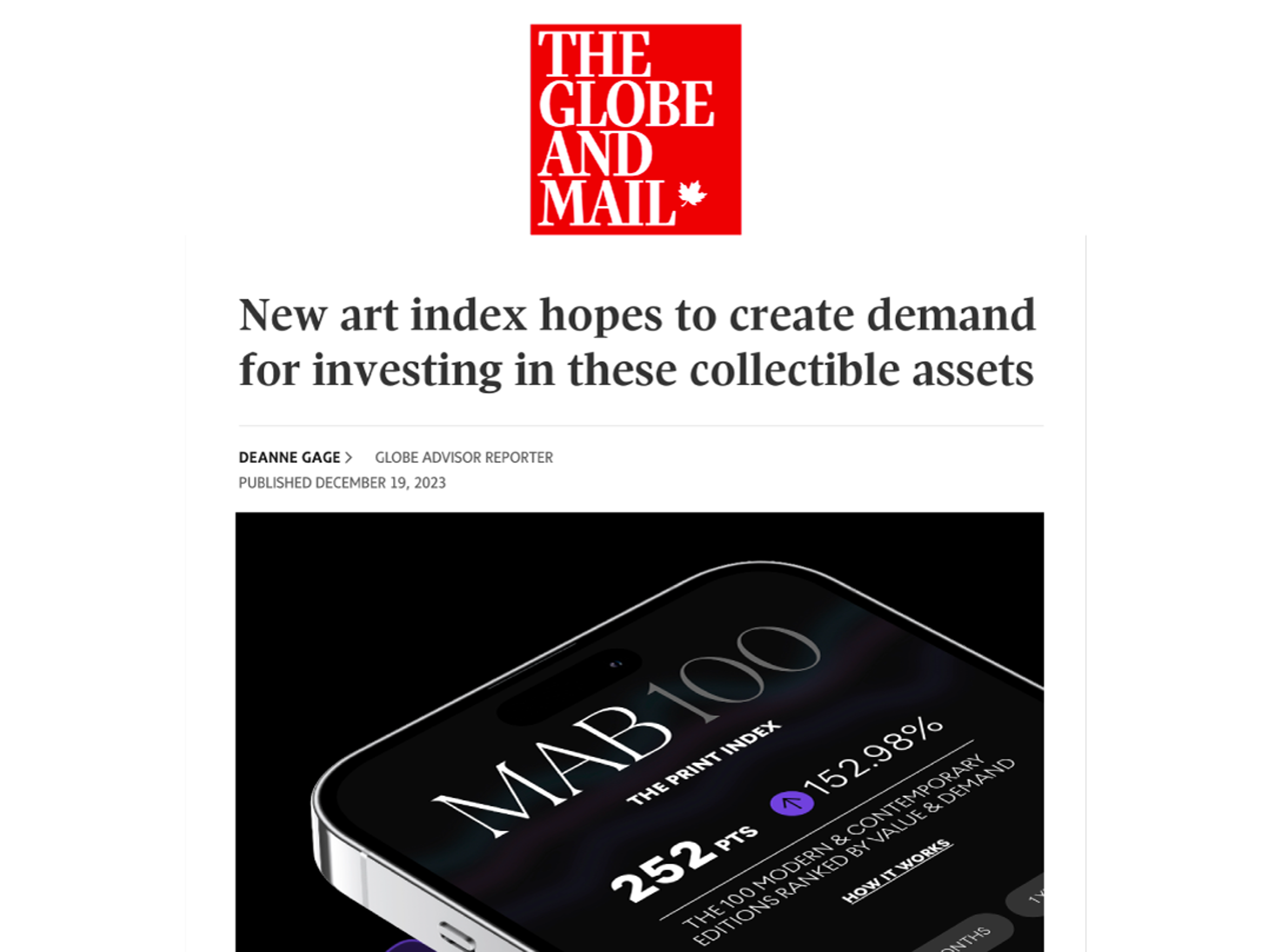 Globe and mail