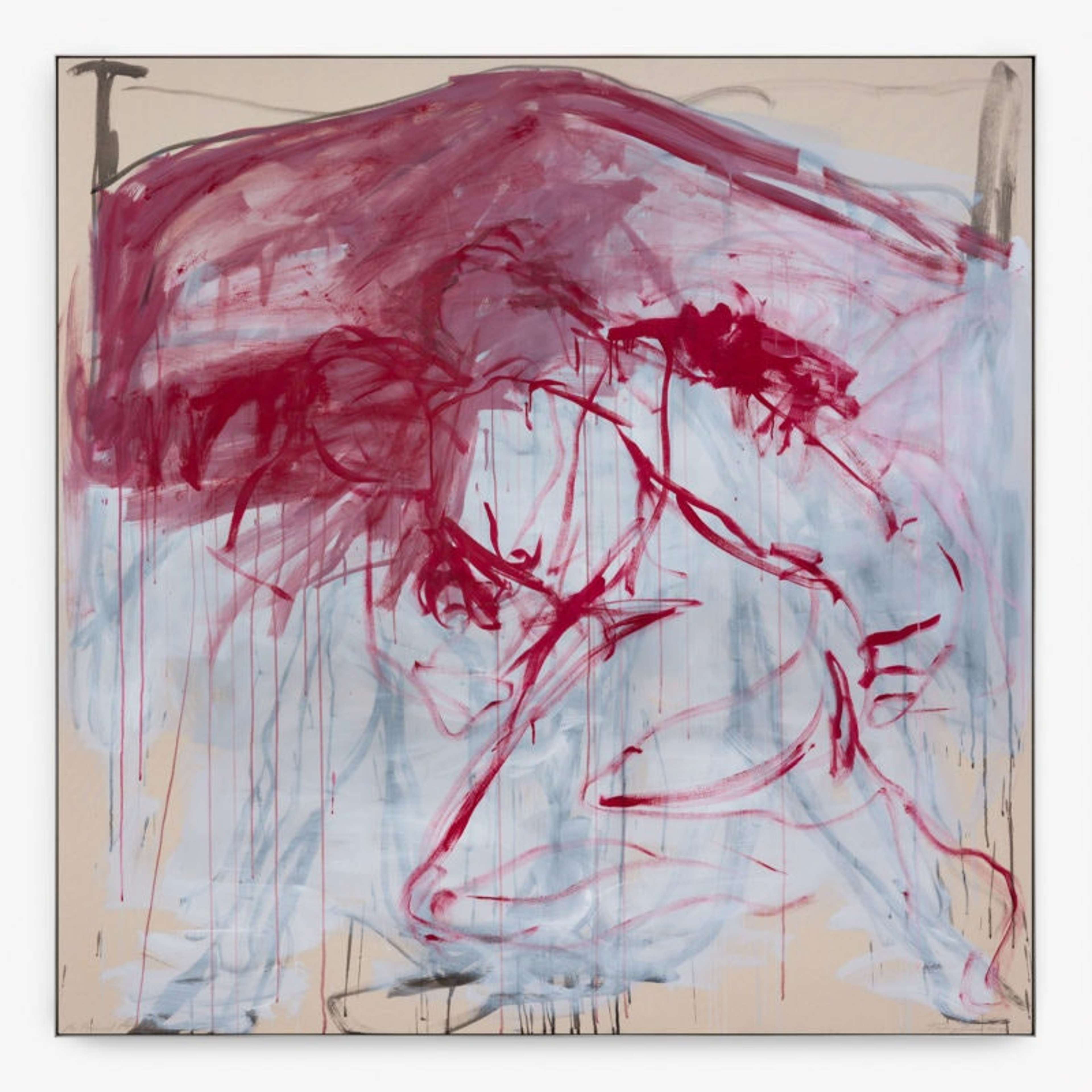 « You Promised Me Love » de Tracey Emin. Une combinaison d'une femme allongée et du mouvement de celle-ci et d'une autre personne dans son lit.