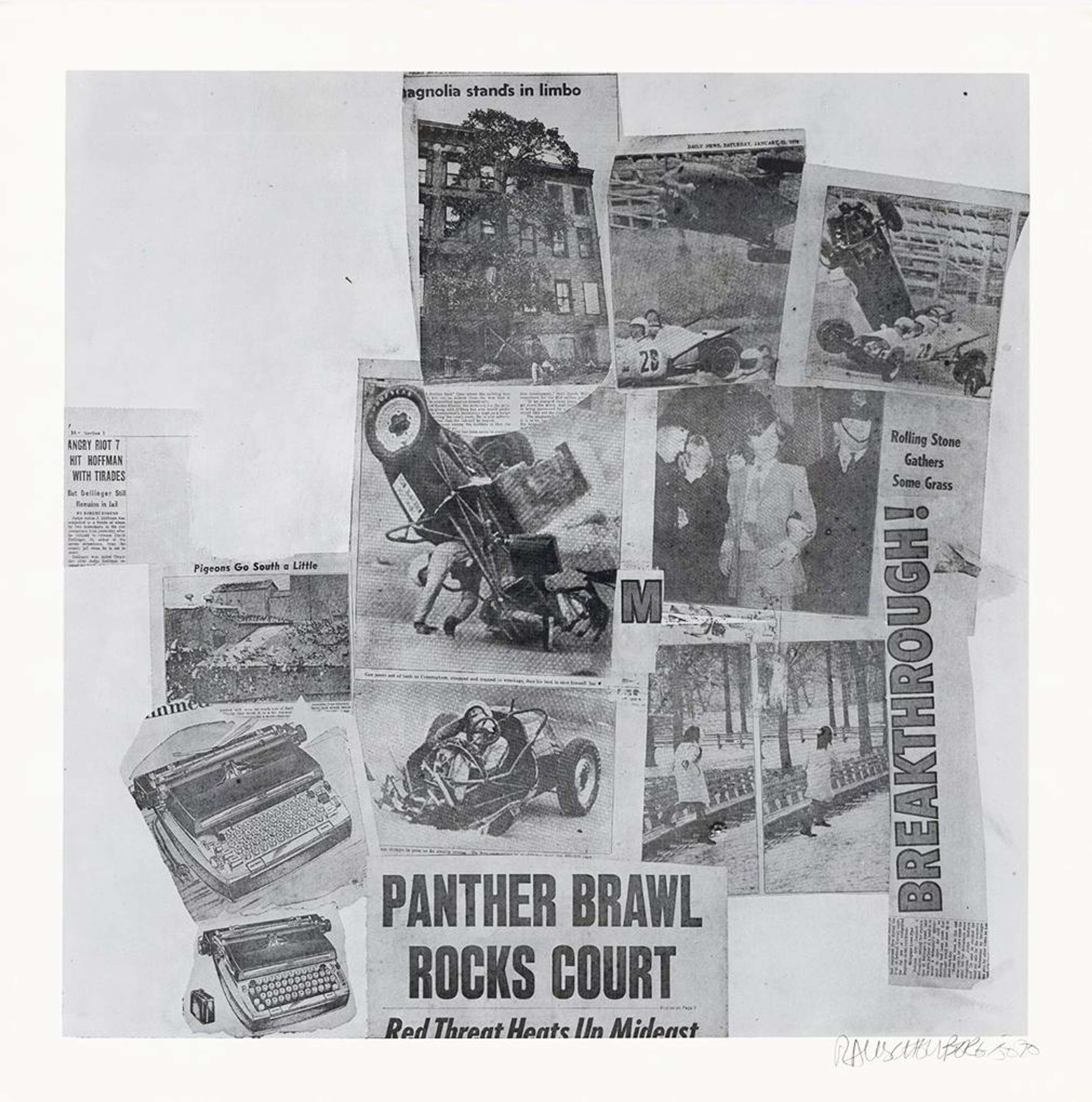 Features XXIV - Signed Print by Robert Rauschenberg 1970 - MyArtBroker