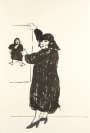 David Hockney: Ann Looking At Her Picture - Signed Print