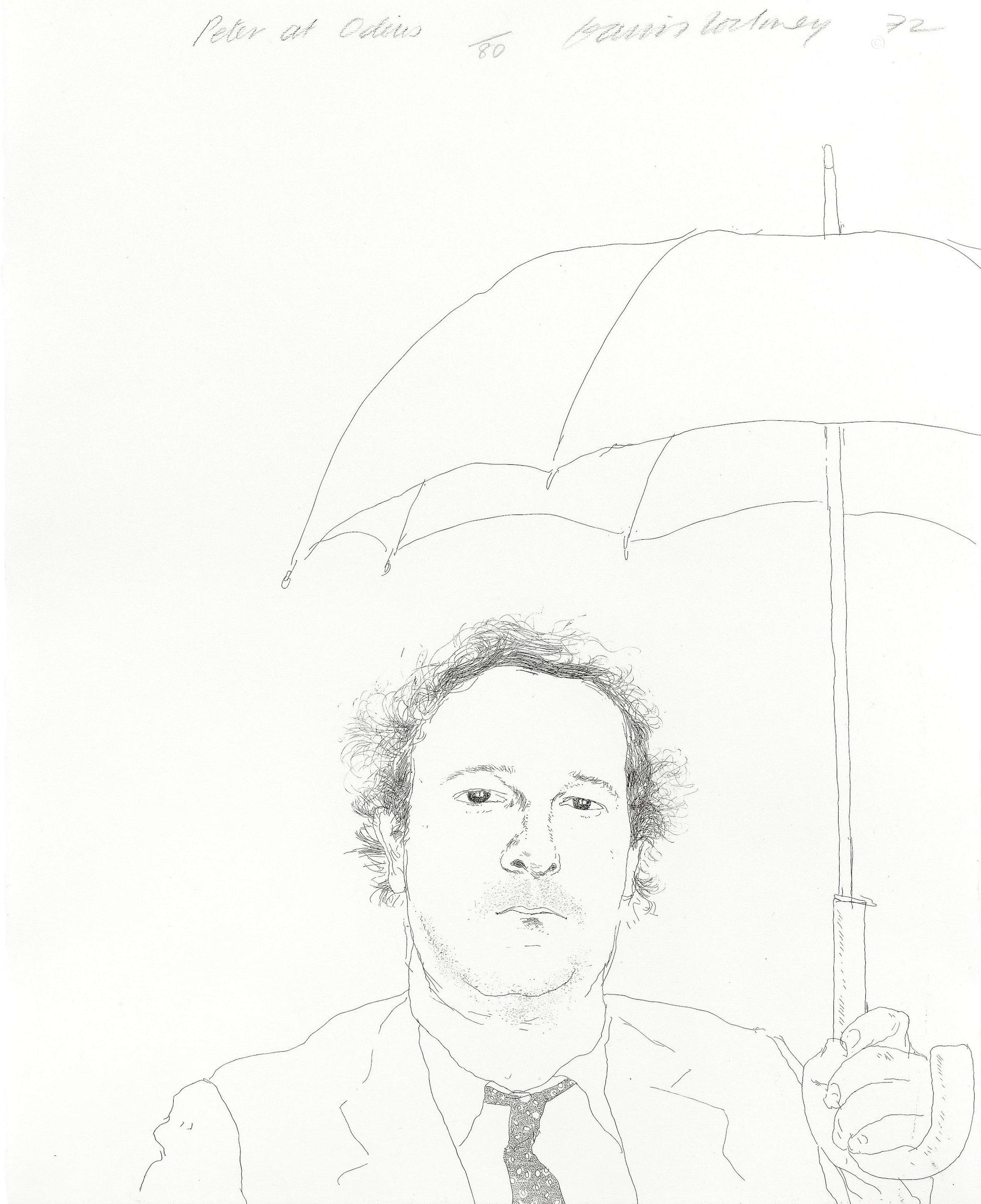 The Restaurateur - Signed Print by David Hockney 1972 - MyArtBroker