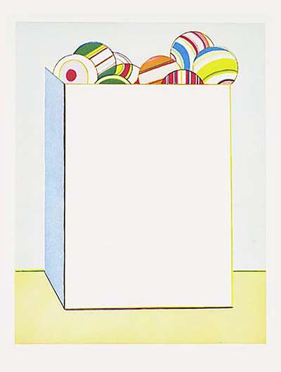 Boxed Balls - Signed Print by Wayne Thiebaud 1979 - MyArtBroker