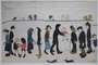 L S Lowry: Man Holding Child - Signed Print