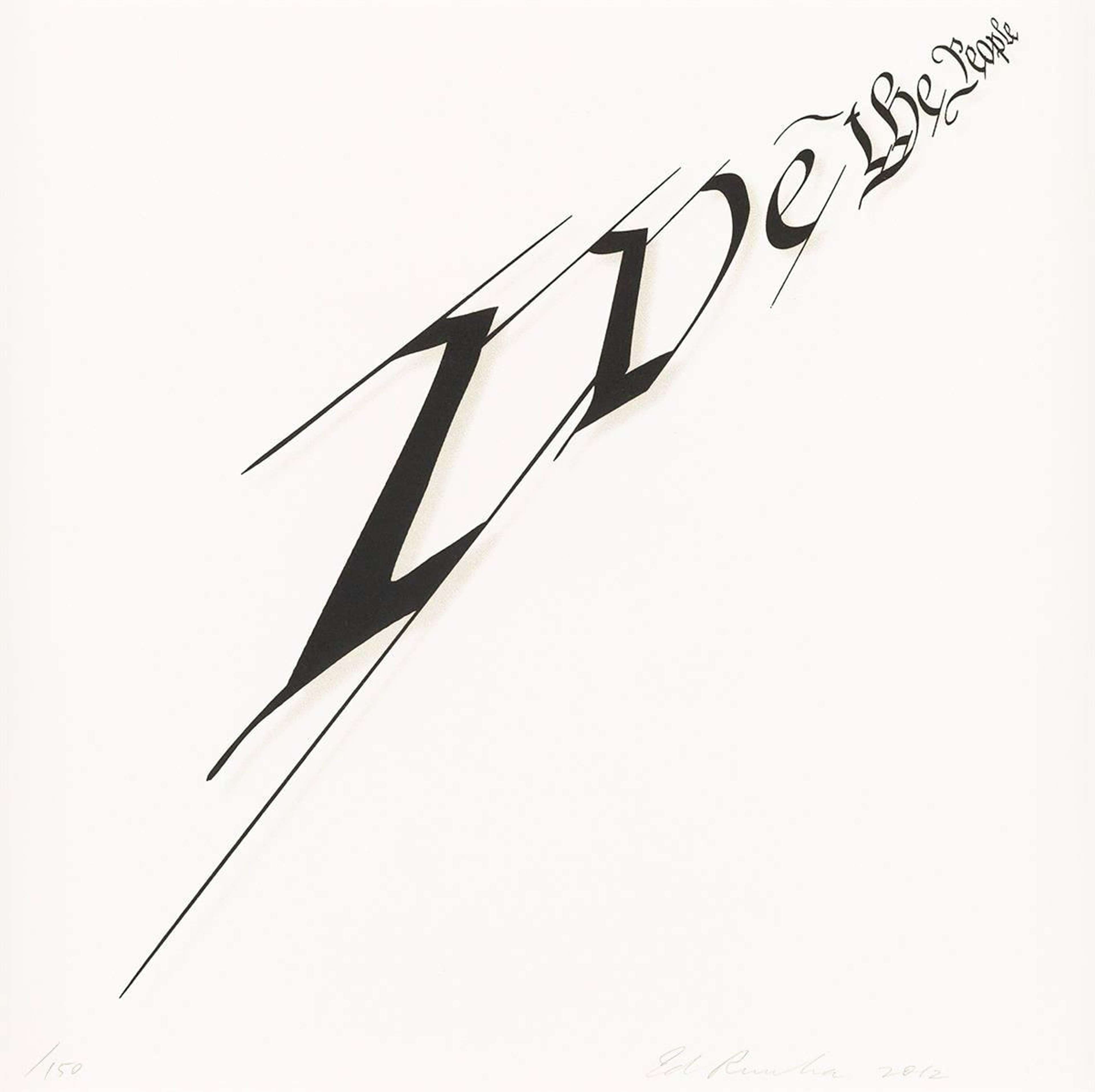Typographie affichant les mots « We The People »